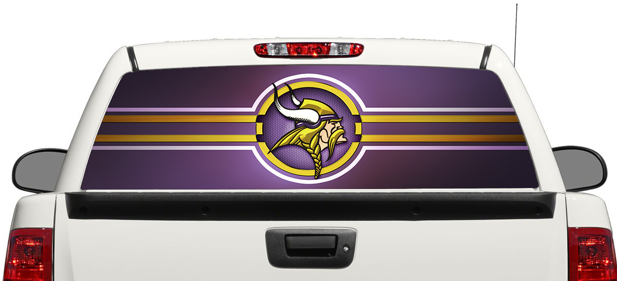 Minnesota Vikings NFL Heckscheibenaufkleber Pick-up Truck SUV Car 3