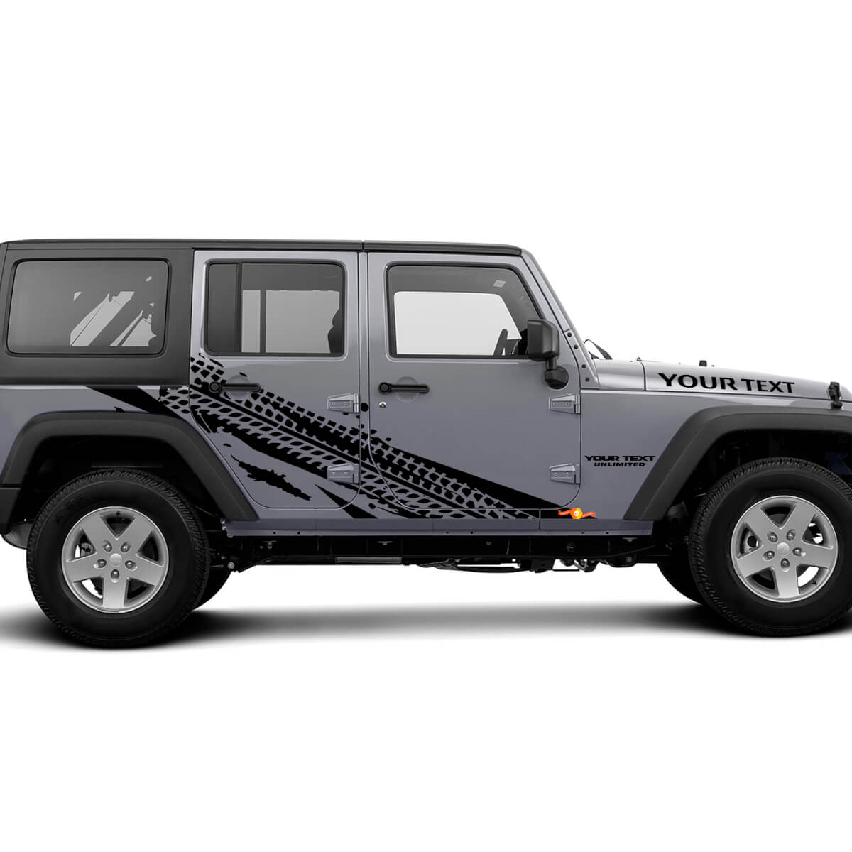 Reifenprofil-Grafik Vinyl-Aufkleber für Jeep Wrangler Unlimited JK
