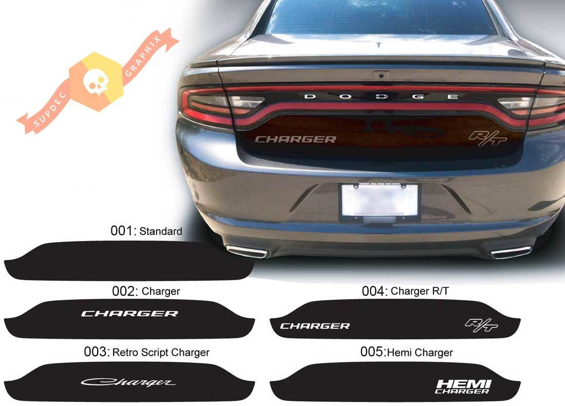 Dodge Charger Trunk Blackout Hemi RT Decal Sticker Complete Graphics Kit passend für die Modelle 2015-2020