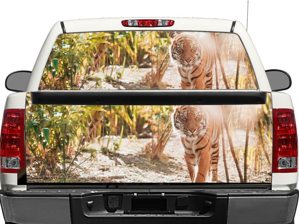 Tiger-Aufkleber für Heckscheibe oder Heckklappe für Pick-up-Truck-SUV-Autos
