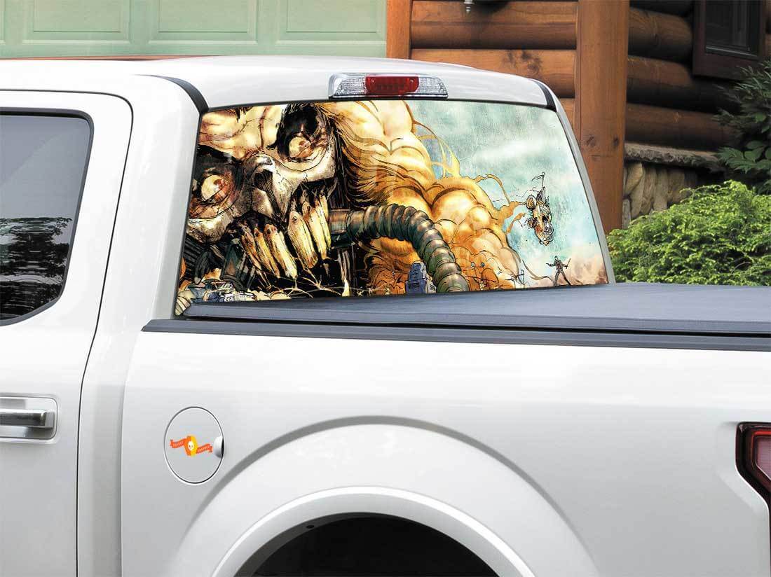 Mad Max Inspirierter Immortan Joe Heckscheibenaufkleber für Pickup Truck SUV