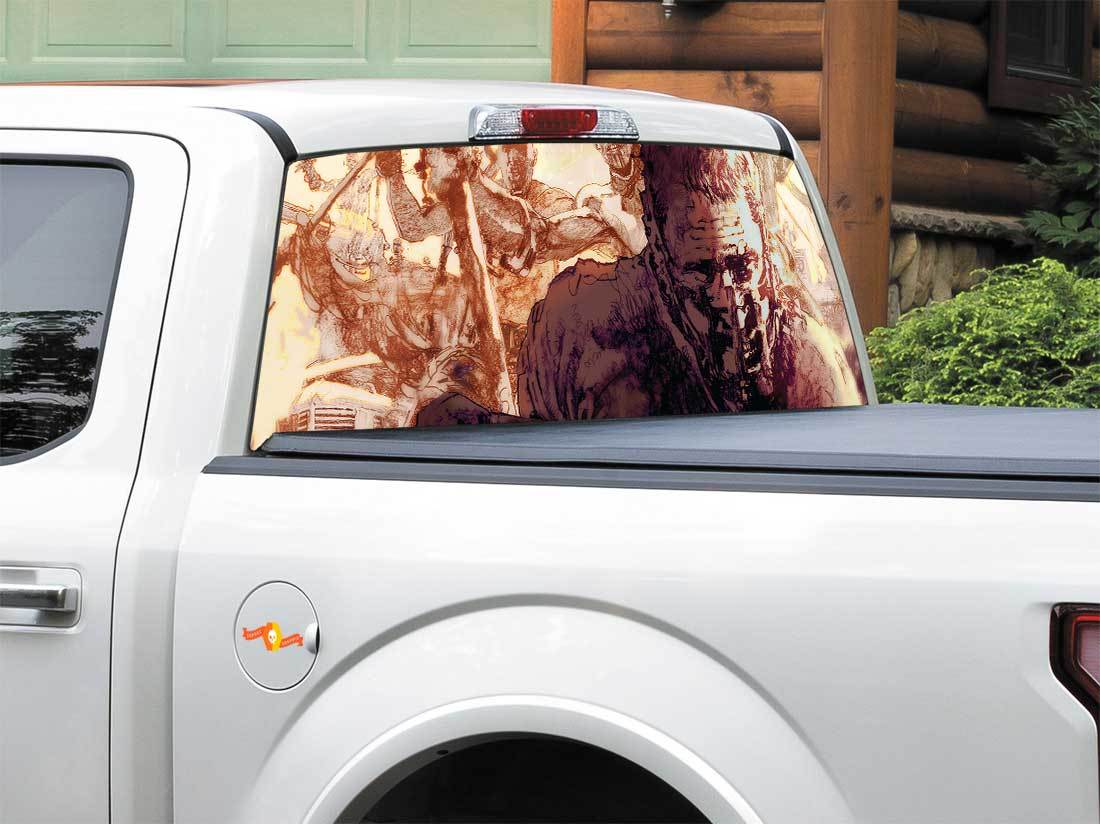 Mad Max Fury Road Art Heckscheibenaufkleber Pick-up Truck SUV Auto jeder Größe