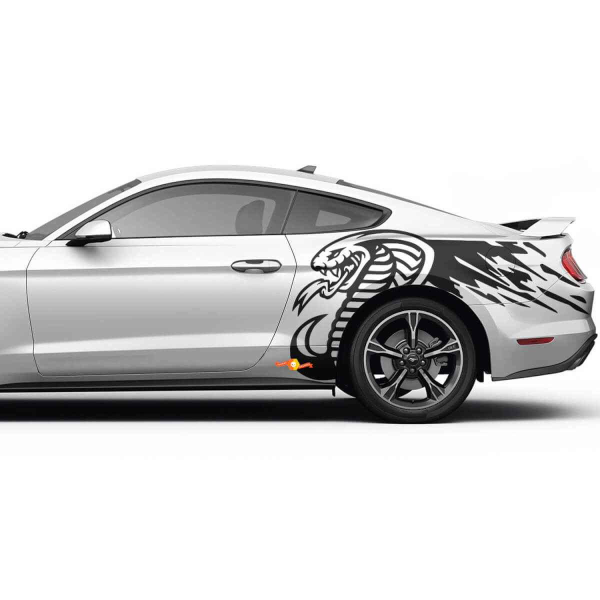 Cobra Seitenstreifen Grafiken Musclecarmodel GT Aufkleber für Musclecar Musclecarmodel
