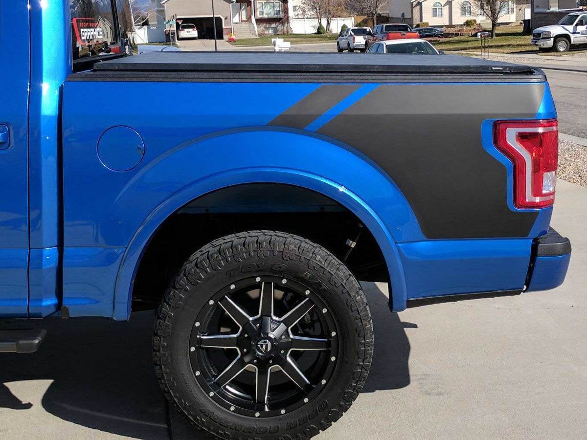 Ford F150 Bettseiten-Vinyl-Grafik-Aufkleber passend für Modelle 2015–2018