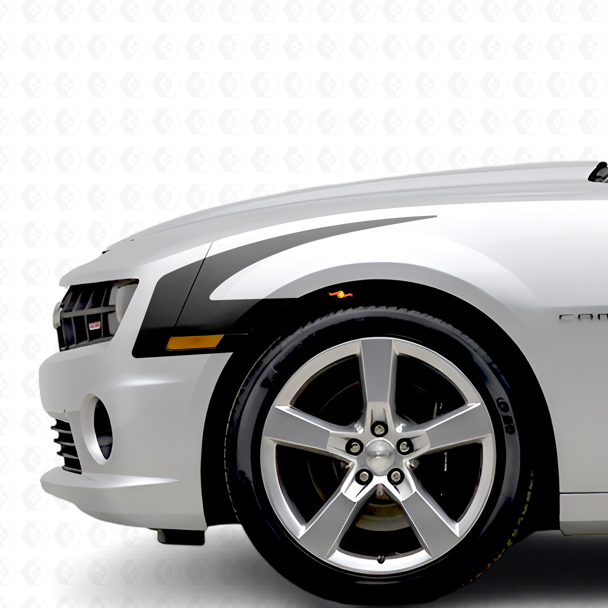 Hakenstil Streifen Seiten Vinyl Aufkleber Sticker für Chevrolet Camaro 2010-2015