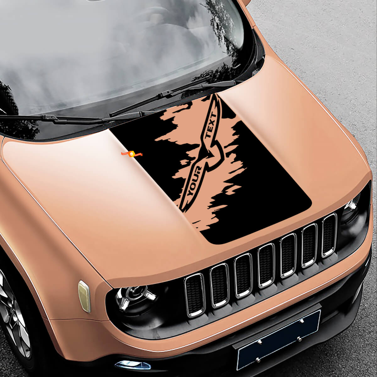Jeep Renegade Cherokee Trailhawk TrailHawk Splash Graphic Vinyl Aufkleber Aufkleber Motorhaube
