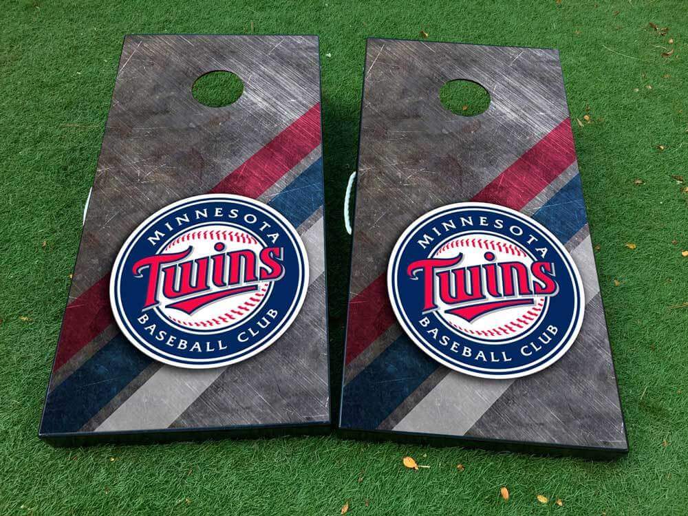 Minnesota Twins Cornhole Board Vinylaufkleber-Set