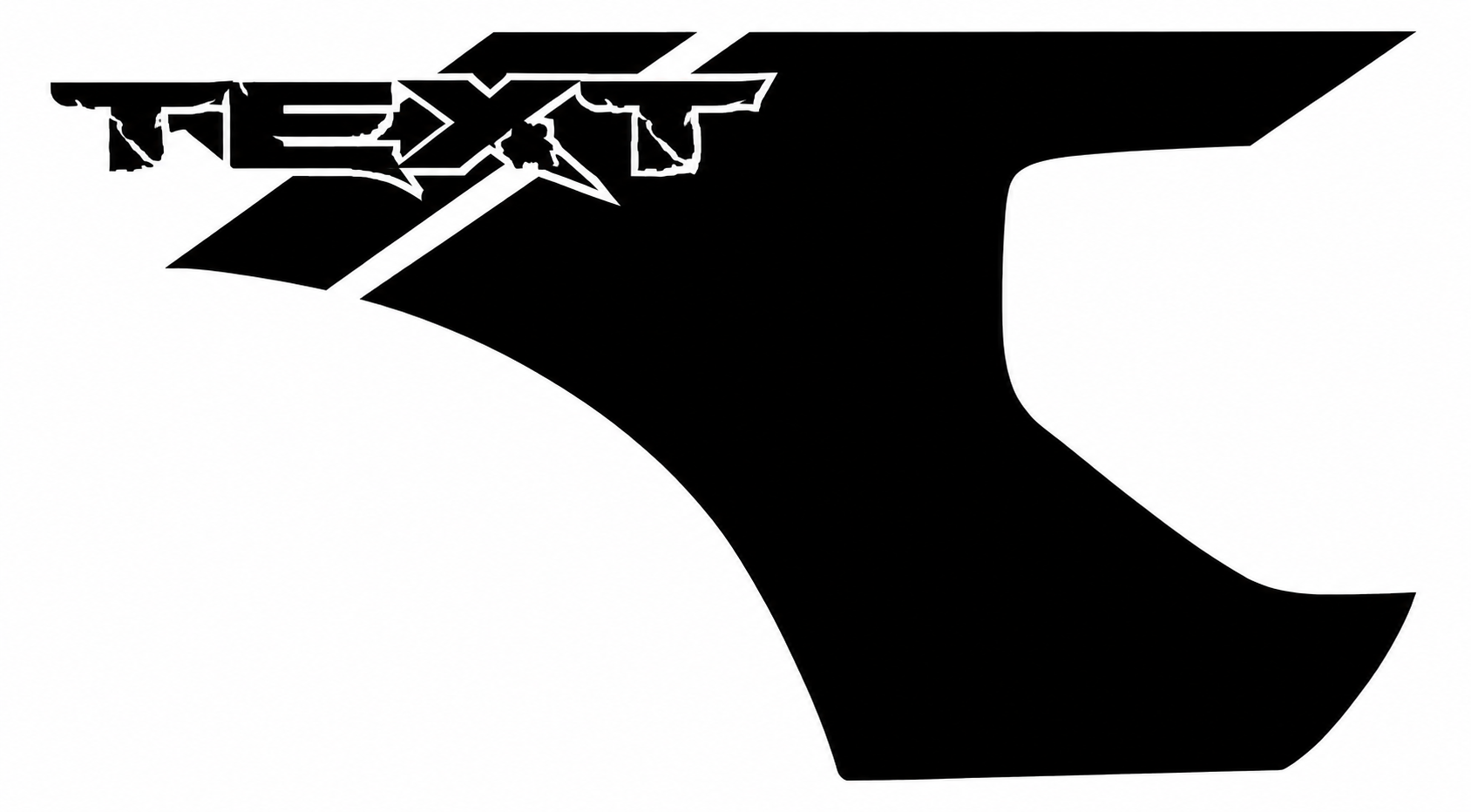 Benutzerdefinierter Textbett Vinyl-Grafikaufkleber für Musclecar Truck Power Truck 2010-2014