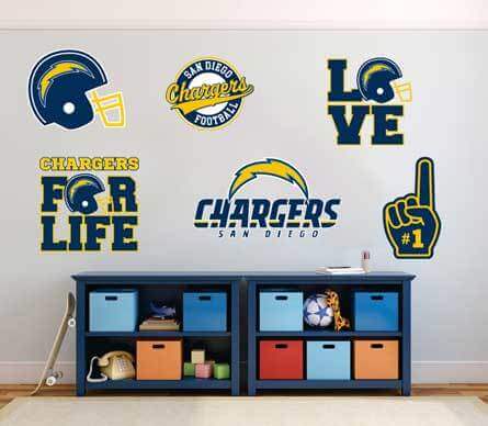 Die Los Angeles Chargers Team National Football League (NFL) Fan Wand Fahrzeug Notizbuch usw. Aufkleber Aufkleber