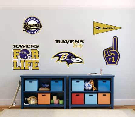 Die Baltimore Ravens Professional American Football Team National Football League (NFL) Fan Wand Fahrzeug Notizbuch usw. Aufkleber Aufkleber