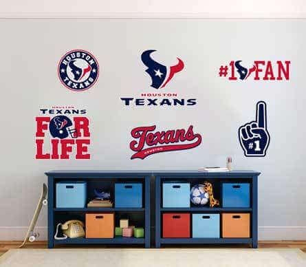 Die Houston Texans NFL Fan Vinyl Aufkleber für Auto & Wand