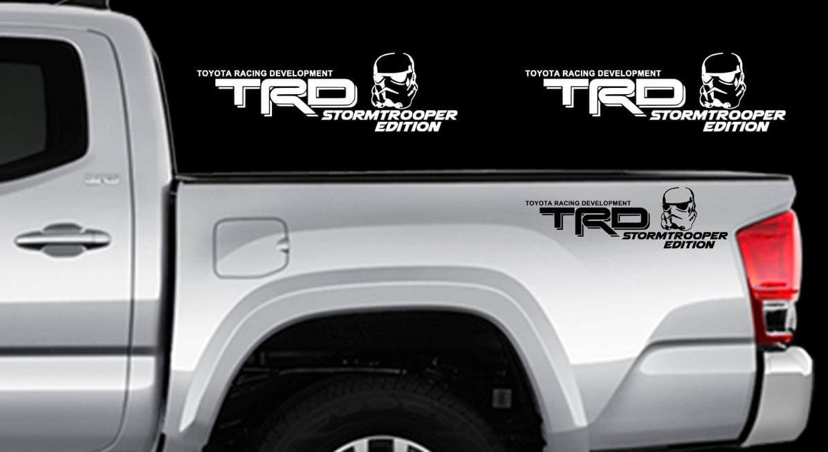 TRD Stormtrooper Edition Seitlicher Vinyl-Aufkleber Satz für Toyota Tacoma Tundra