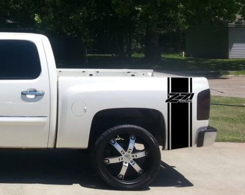 Z71 Offroad Seitenstreifen Vinyl-Aufkleber Set für Chevy Silverado und GMC Sierra