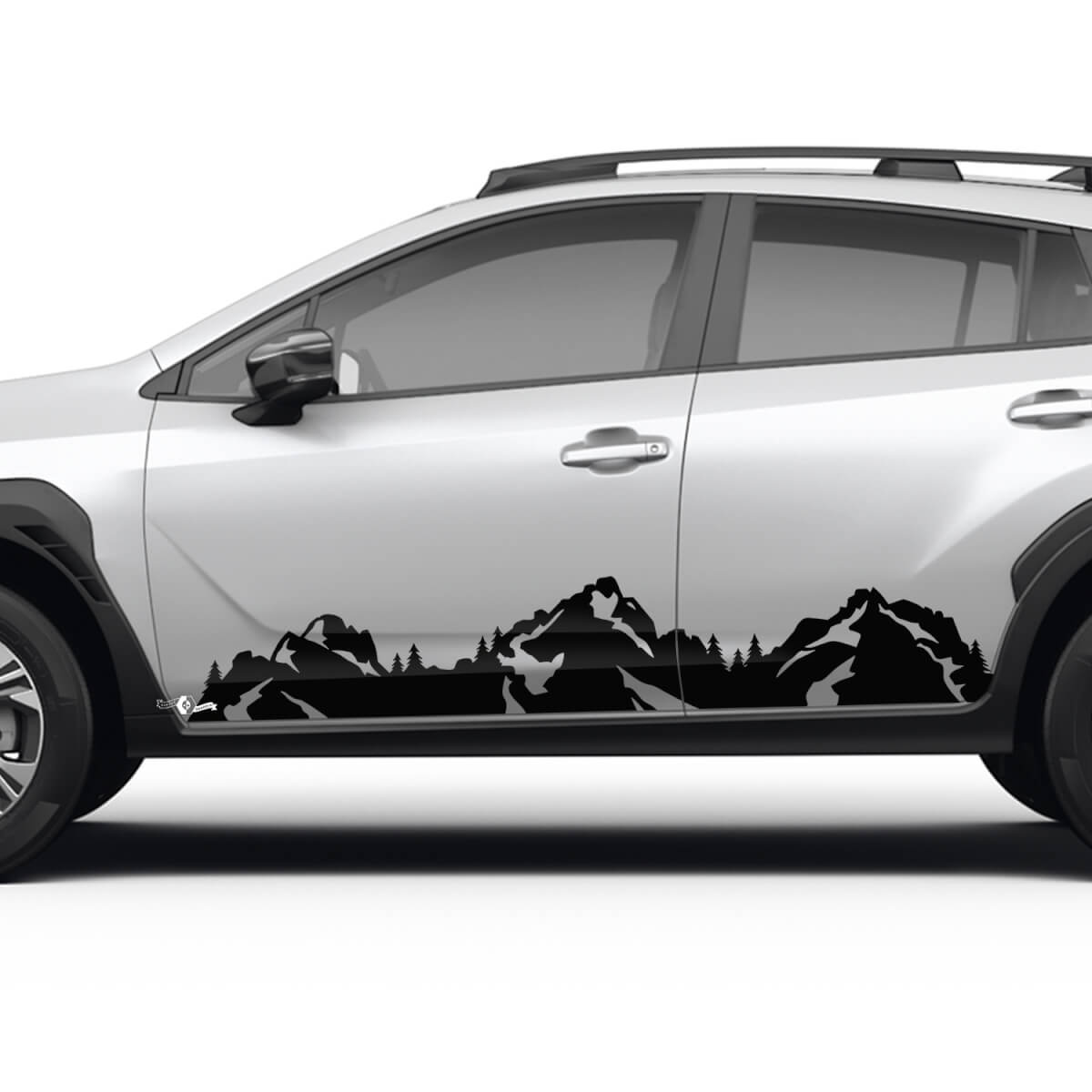 Rallye Racing Side Rocker Panel Mountains Grafik Universal Sticker Abziehbilder passen Suba Crossrek
