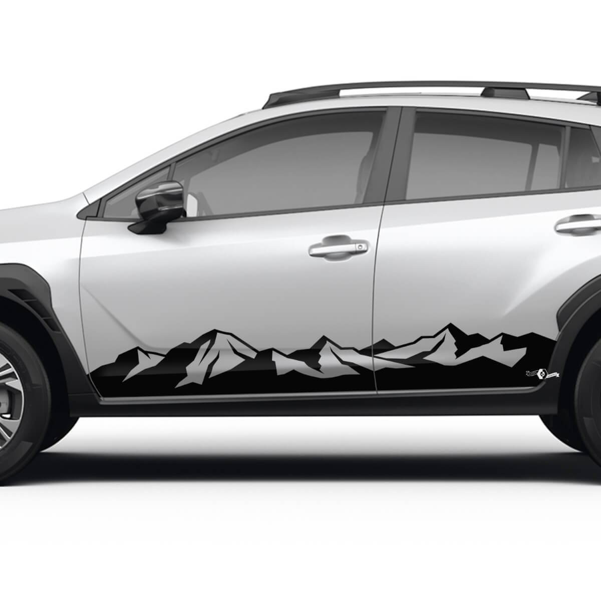 Seitentüren Rocker Panel Vinyl Stickers Decals Mountains Decal Kit für Suba Crossrek
