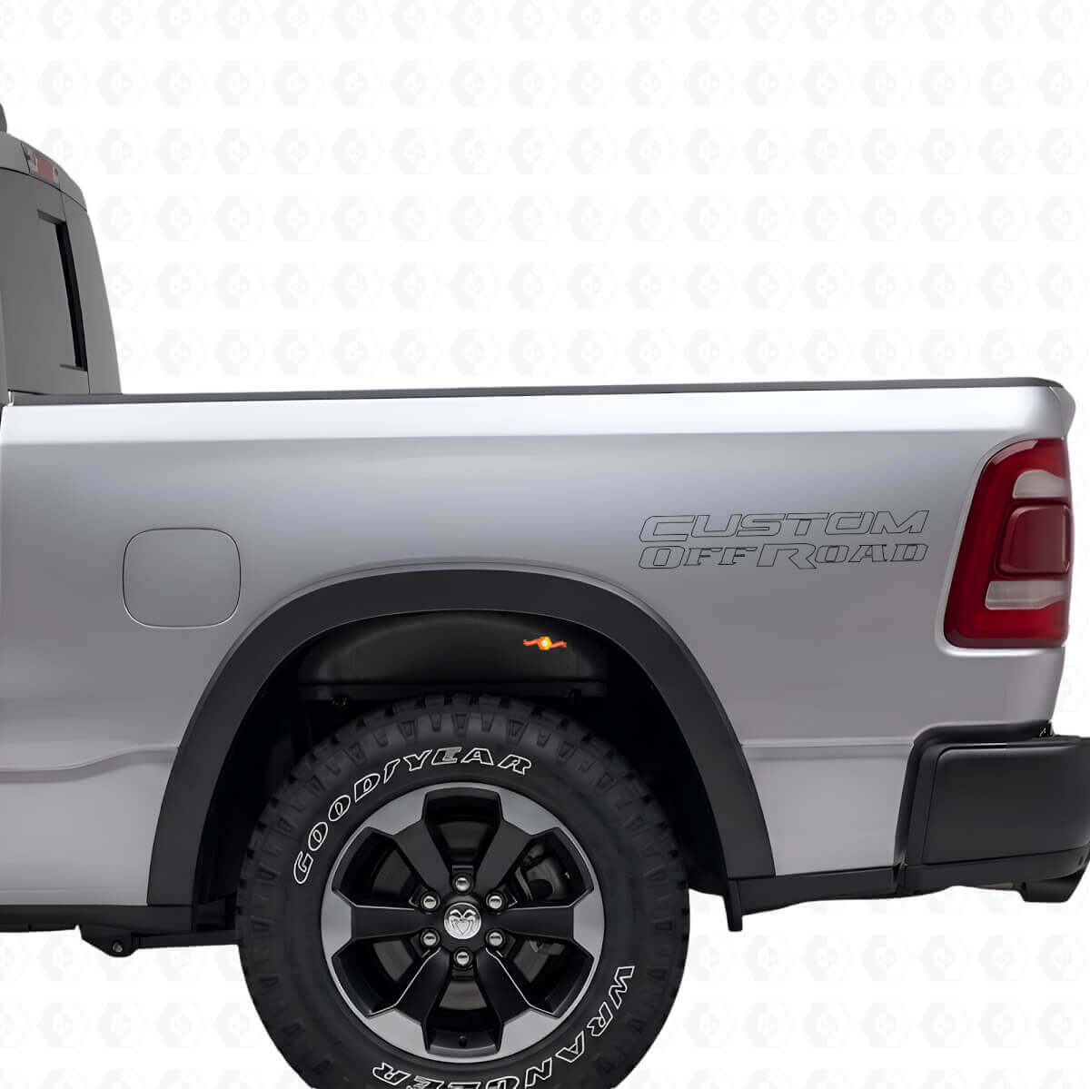 Benutzerdefiniertes Offroad-Konturschriftzug Seitliche Bettenfolien-Kit für Dodge Ram