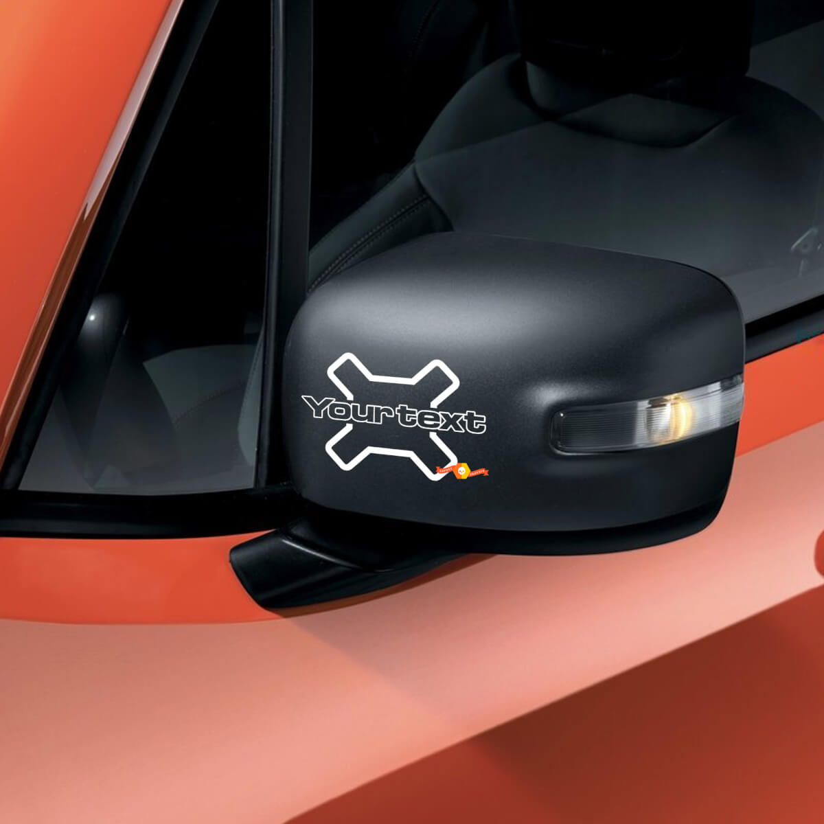 Beschriftung Spiegel Vinyl-Aufkleber Grafik für Jeep Renegade