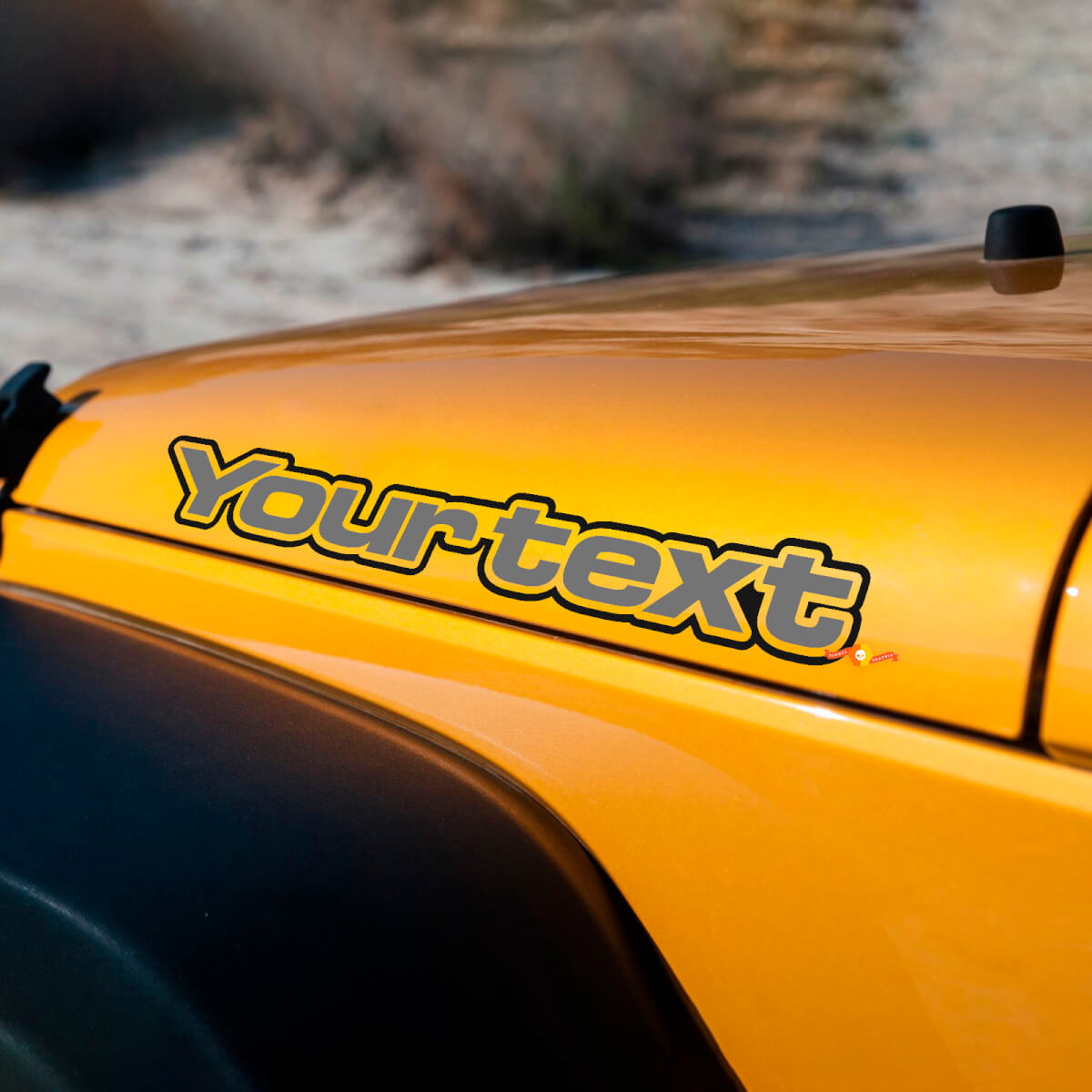 Beschriftung Motorhaube Seiten Vinyl Aufkleber Grafik für Jeep Wrangler Renegade