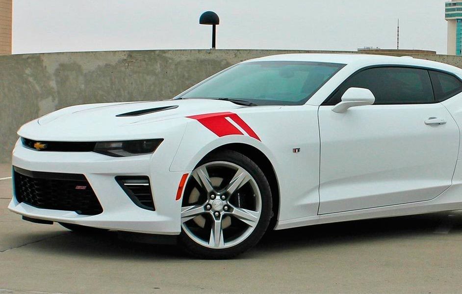 Inset Gap Front Fender Hash Pair Vorderer Kotflügel Vinylaufkleber für Chevrolet Camaro 2016-2017
