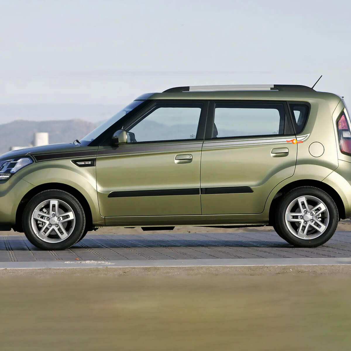 Seitentür-Akzentaufkleber, passend für Kia Soul 2

