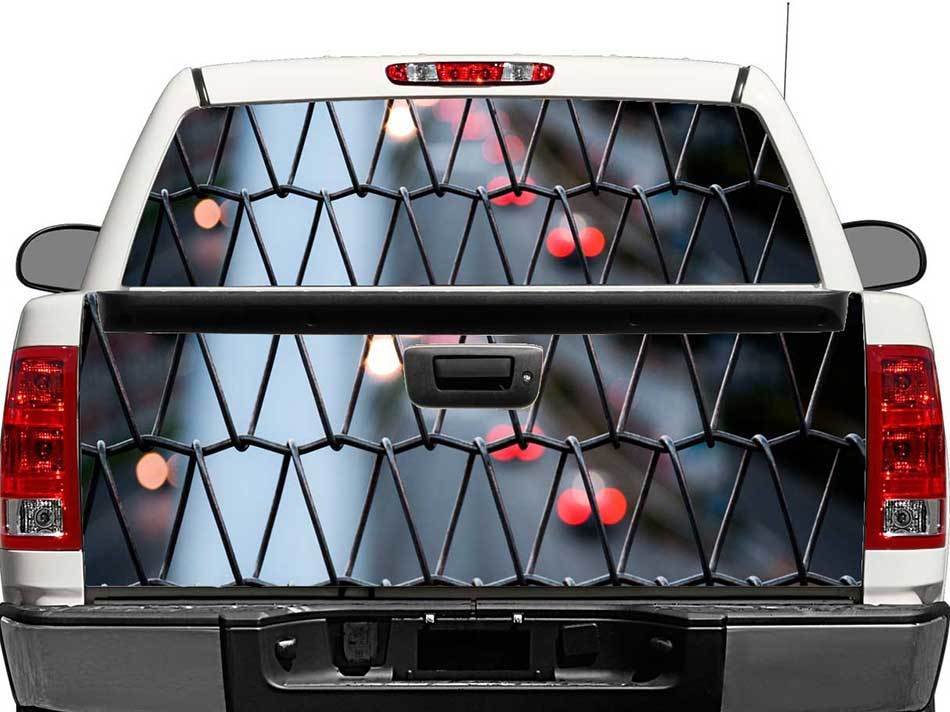 Zaun- und Stadt-Heckscheiben- oder Heckklappen-Aufkleber für Pick-up, SUV, Auto