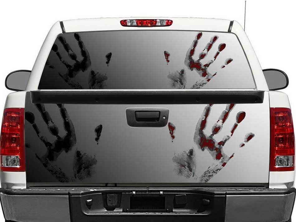 Zombie Hände Heckscheibe oder Heckklappe Aufkleber Aufkleber Pick-up-SUV SUV Auto