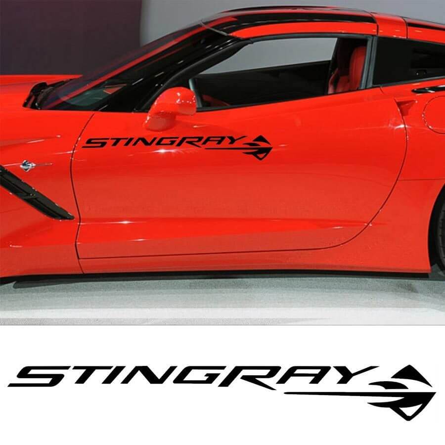 Stingray Seiten-Tür Vinyl-Aufkleber Set für Chevrolet Corvette