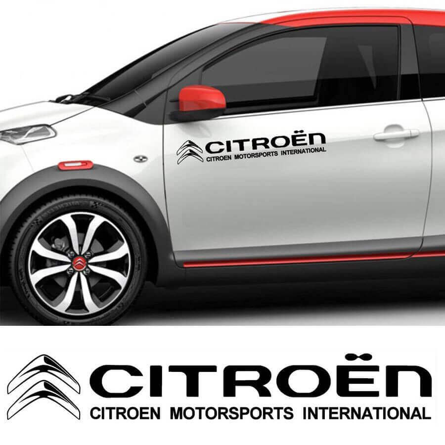 Citroen Motorsports International Seiten-Vinyl-Aufkleberset für Citroen