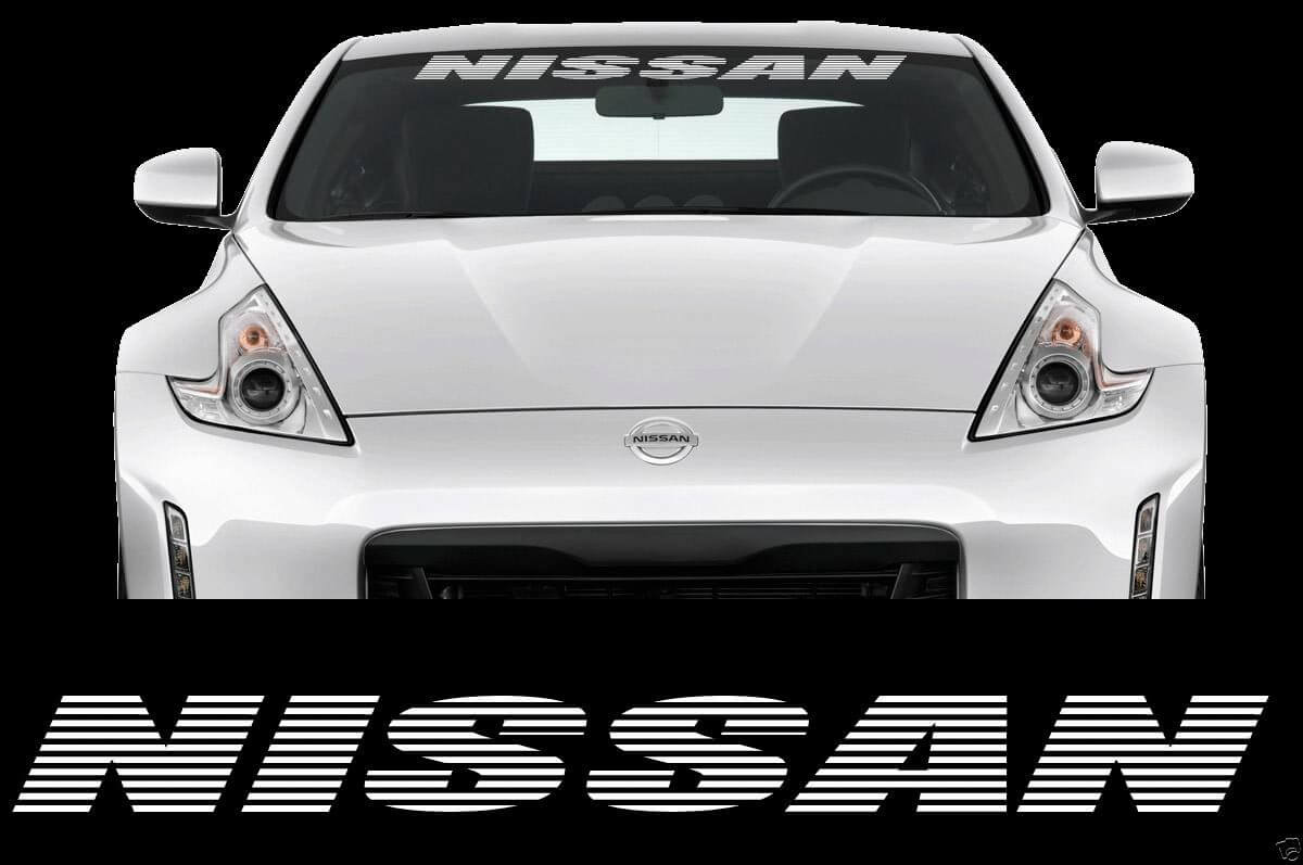 Nissan Strobe-Style Windschutzscheiben-Banner Vinyl-Aufkleber für Nissan-Fahrzeuge