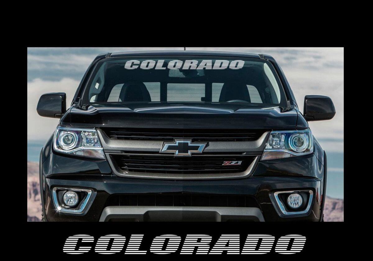 Colorado Windschutzscheiben-Banner Vinyl-Aufkleber für Chevrolet Colorado
