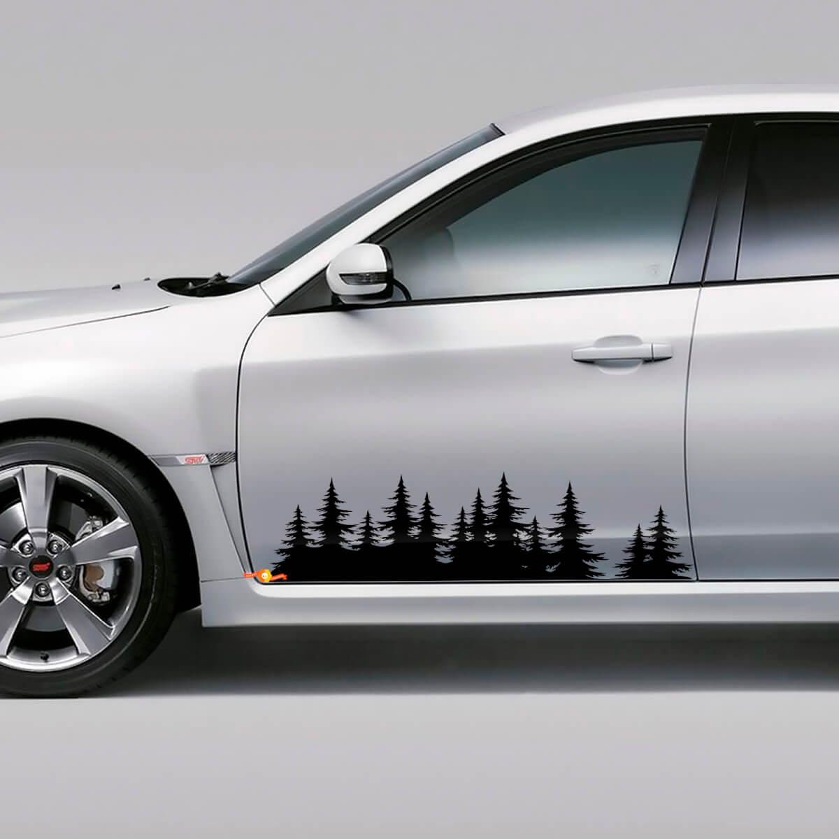 Suba benutzerdefinierte Baum Wald Vinyl Aufkleber Aufkleber Grafik WRX STI Forester