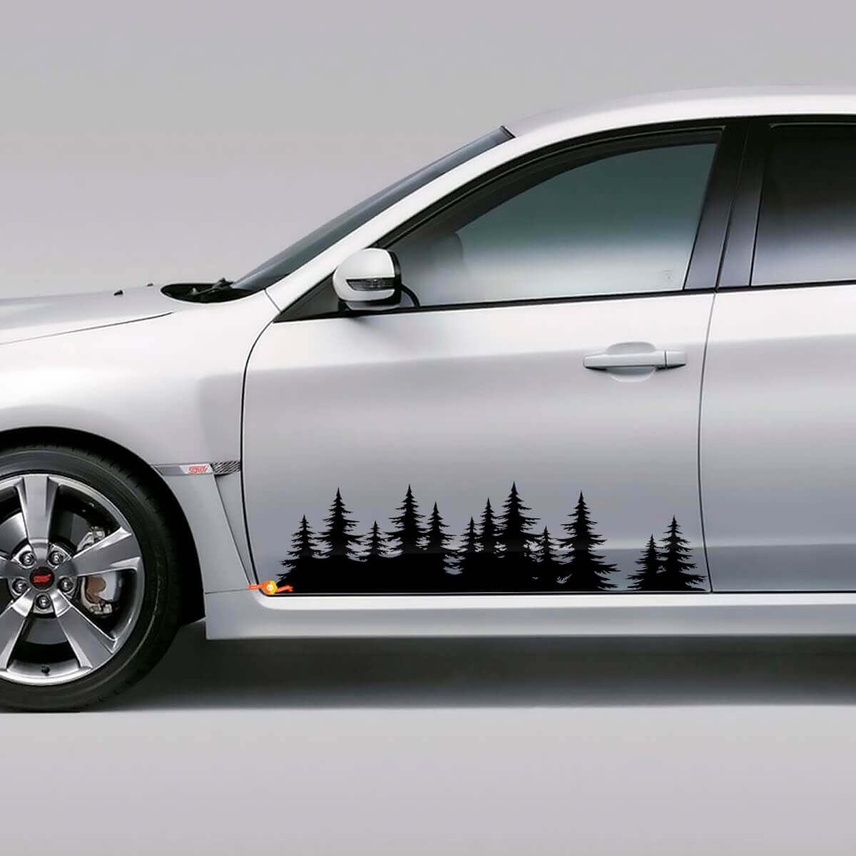 Forest Seitenfenster Vinyl Aufkleber Set für Subaru WRX STI und Forester