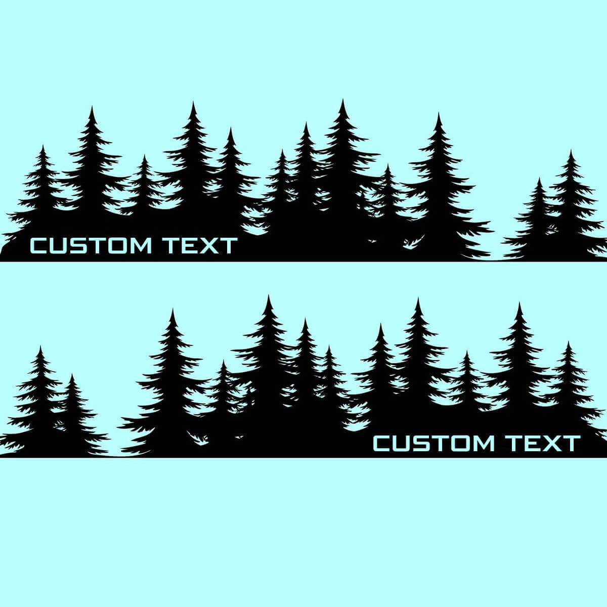 Individuelles Text Forest Style Seiten-Vinylaufkleber-Kit für Subaru Forester