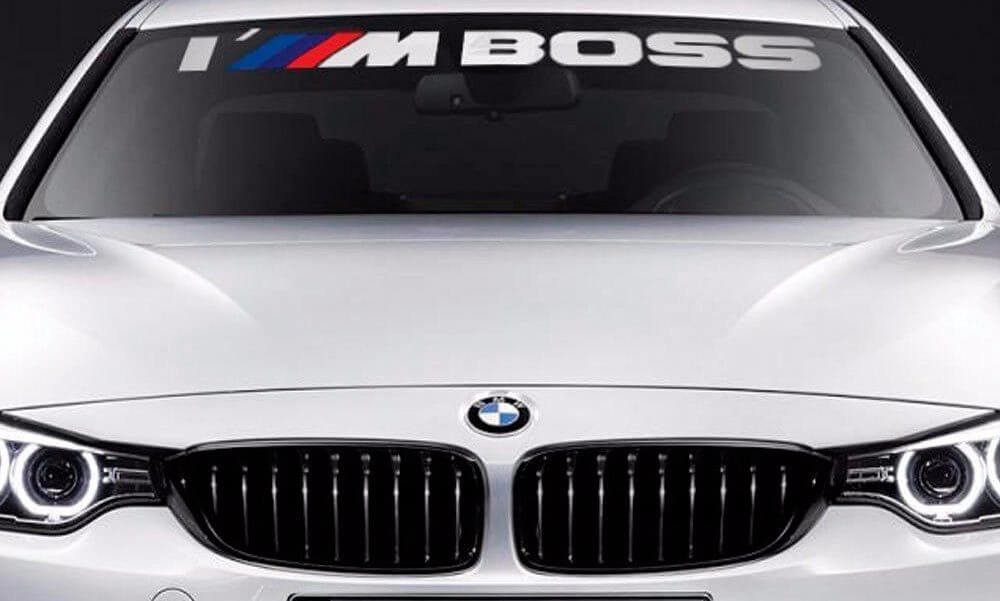 I M Boss Windshield Banner Vinyl Aufkleber Sticker für BMW
