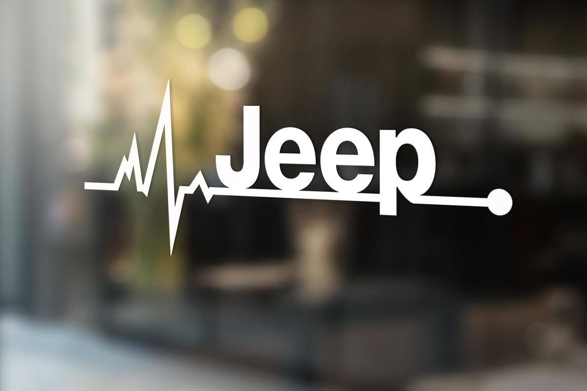 Jeep ist in meiner Blood Wrangler-Fensteraufklebergrafik
