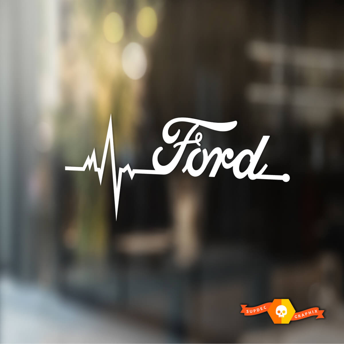 Ford ist in meiner Blutfenster-Aufkleber-Abziehbildgrafik