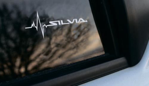 Nissan Silvia ist in meiner Blutfenster-Aufkleberabziehbildgrafik