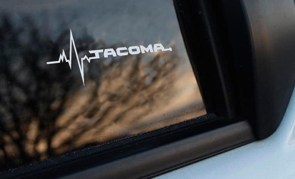 Toyota Tacoma ist in meinem Blut Aufkleber für Autoscheibe Grafik 2