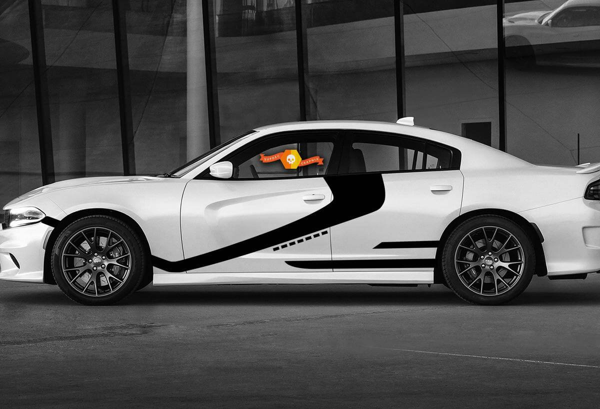 Stormtrooper individuelle Seitenstreifen Vinyl-Aufkleber-Set für Dodge Charger