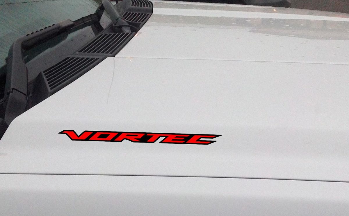 VORTEC Hood Vinyl Aufkleber Aufkleber: Chevrolet Silverado GMC Sierra Truck (umrissen)
