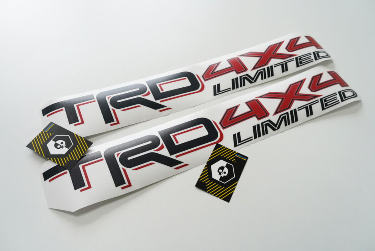 TRD Style 4x4 Limited Seitenbetten Vinyl Aufkleberset für Toyota Tacoma Tundra