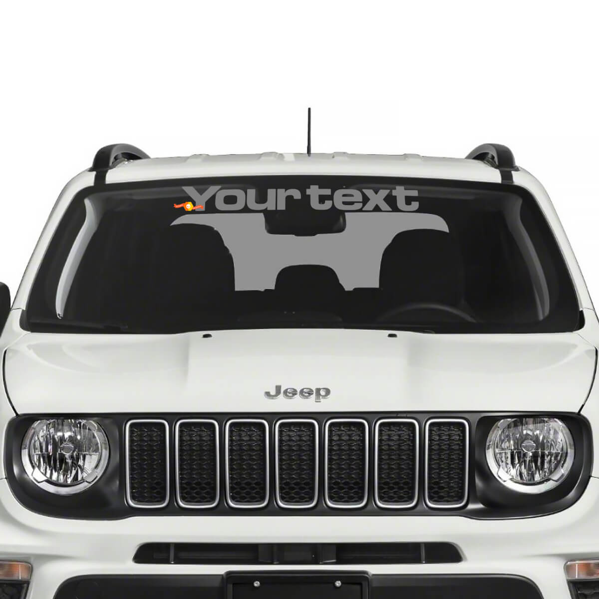 Windschutzscheiben-Banner Grafik Seiten-Splash Kratzer Grafik Vinyl Aufkleber Decal für Jeep Renegade