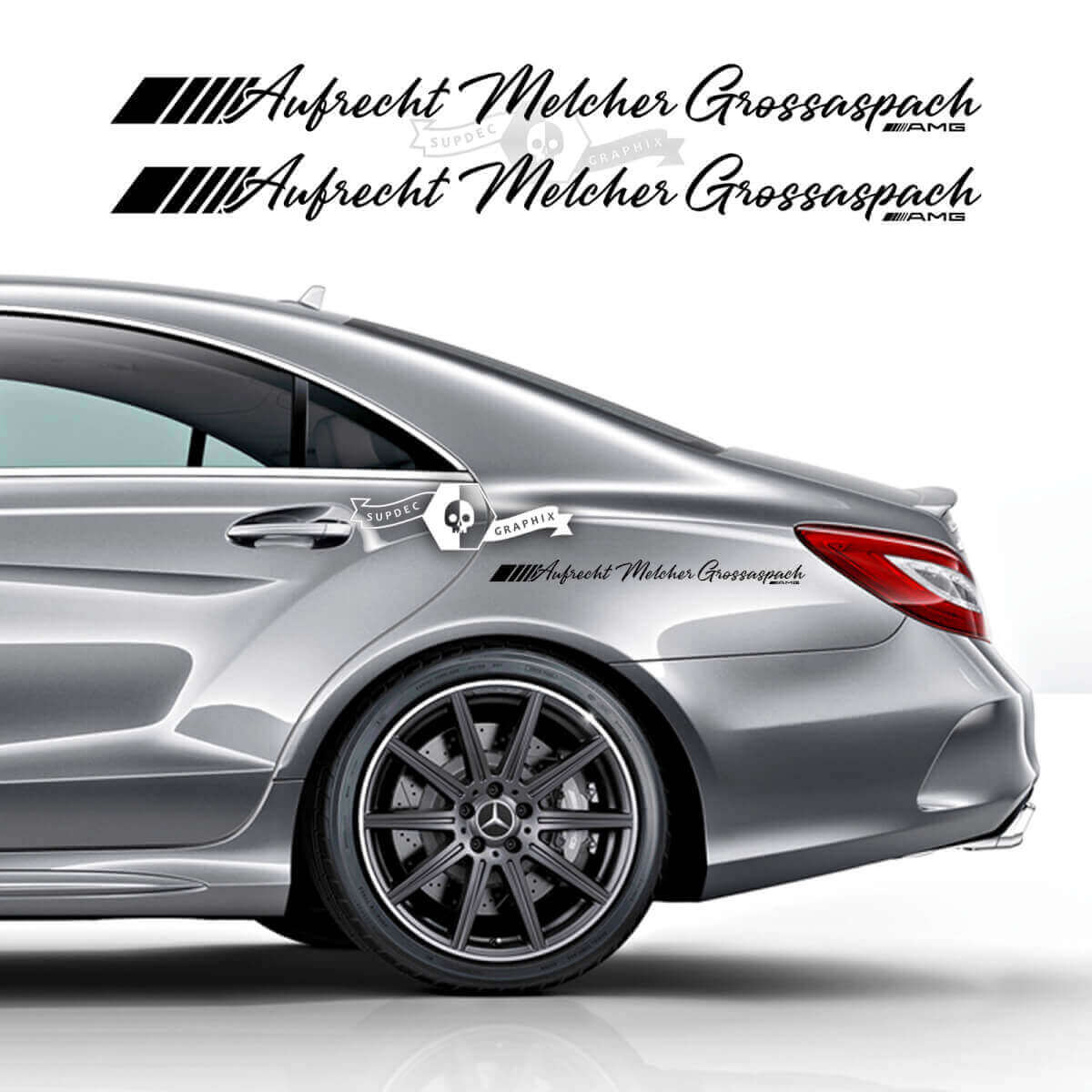 Aufrecht Melcher Grossaspach Seiten-Vinylaufkleber für Mercedes-Benz CLS-Klasse