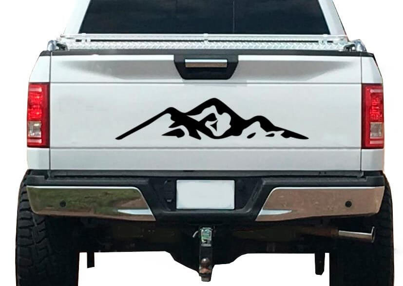 Berg Natur Wald Grafik Aufkleber Decal Vinyl Passend für Heckklappe Anhänger Wohnmobil Camper 4276