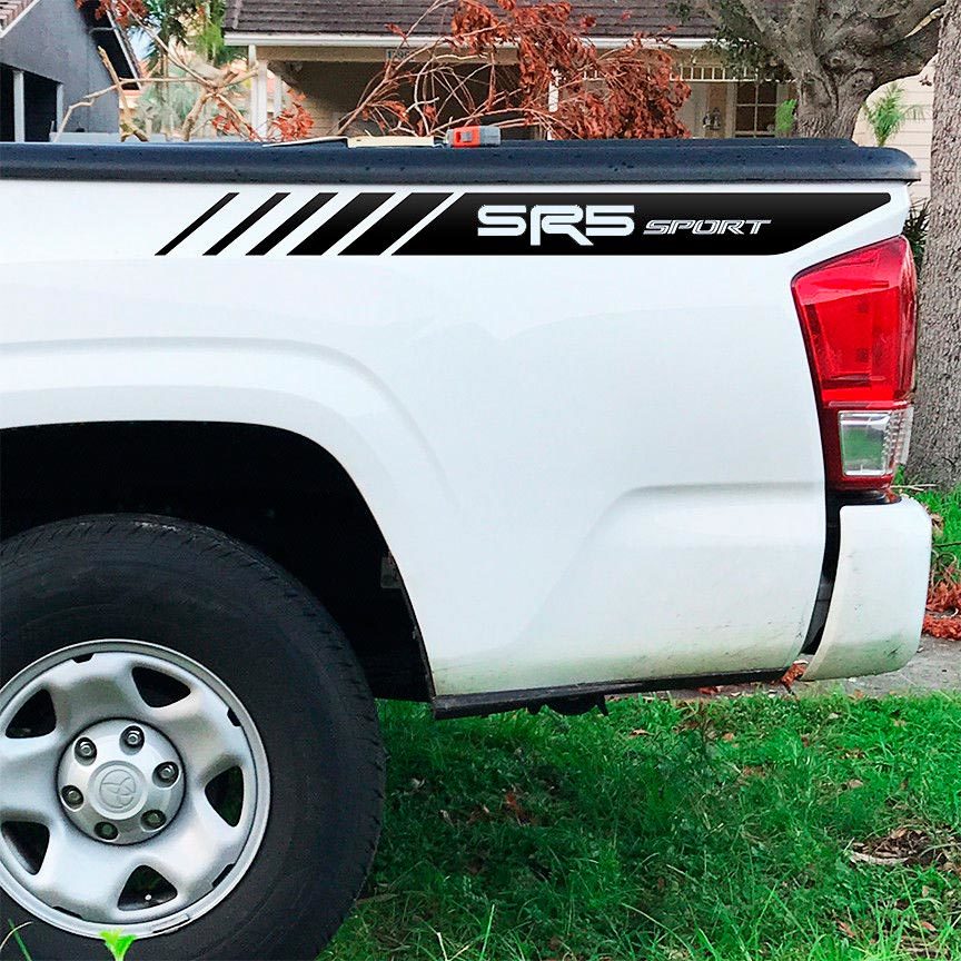 SR5 Sport-Streifen Vinyl-Aufkleber für die Seitenwände des Betts für Toyota Tacoma