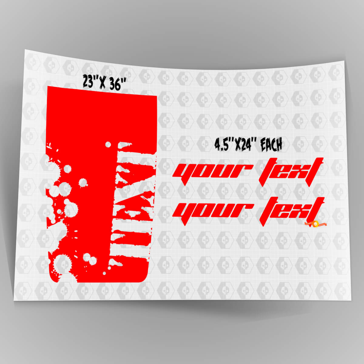 Spritzerschrift Motorhauben Vinyl Aufkleber Set Renegade für Jeep Wrangler TJ LJ JK