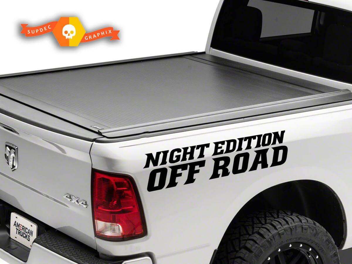 Night Edition Off-Road Seitenwand Vinyl-Aufkleber-Set für Dodge Ram Truck