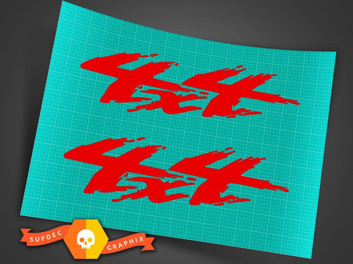 4x4 Offroad 4WD Spritzschutz-Aufkleber aus Vinyl für Musclecar Truck