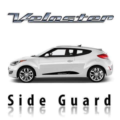 Veloster Schriftzug Seiten Tür Aufkleber Sticker 2 für Hyundai Veloster 2011+