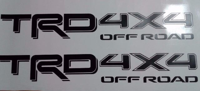 TRD Style 4x4 Offroad Vinyl-Aufkleberset für Toyota Tacoma und Tundra